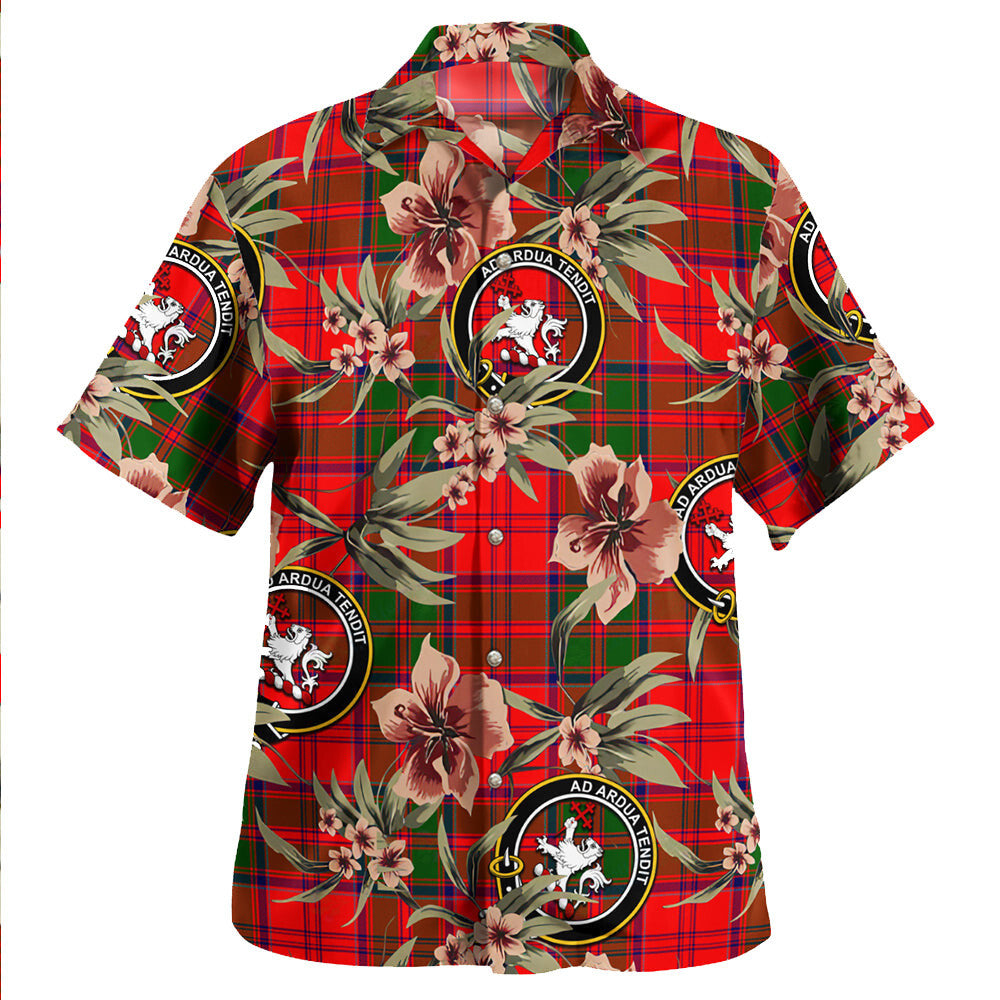 Clan Heron Tartan Crest Badge Aloha Hawaiian Shirt Tropical Old Style FM42 Heron Tartan Tartan Today