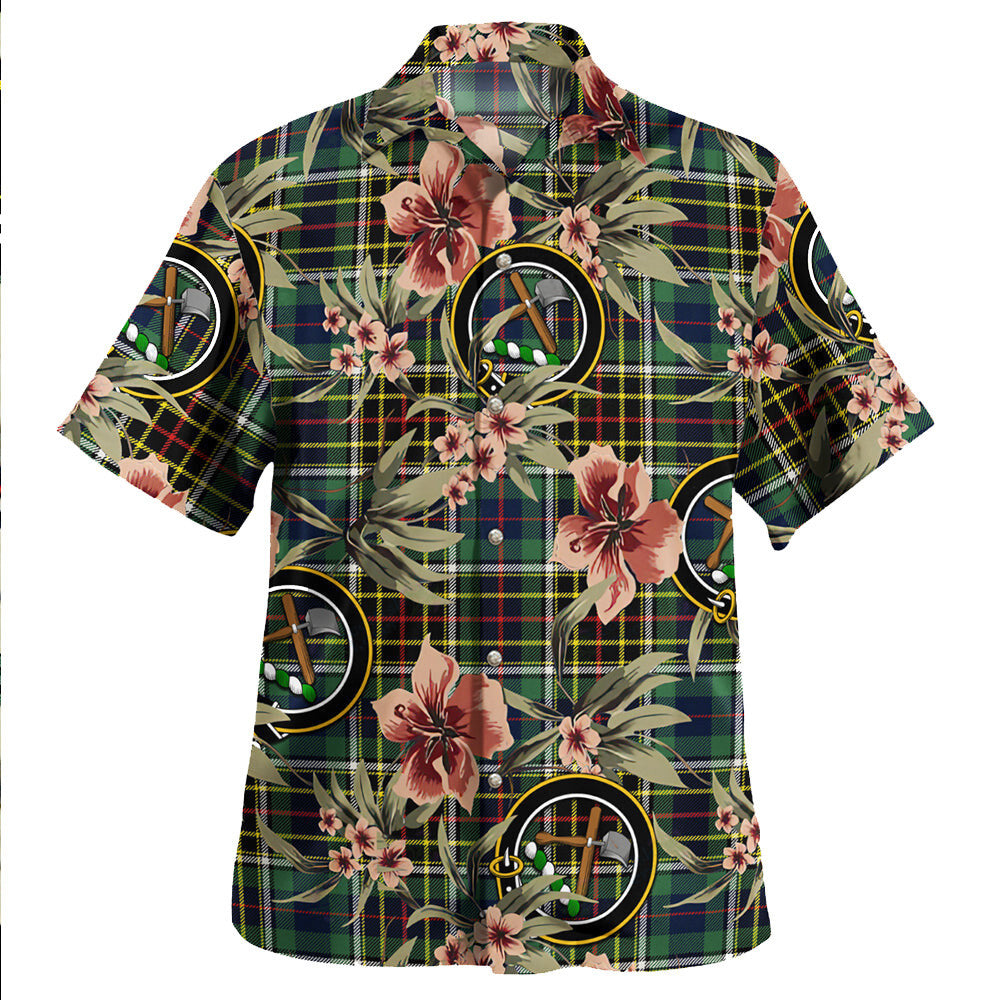 Clan Hislop #2 Modern Tartan Crest Badge Aloha Hawaiian Shirt Tropical Old Style YK61 Hislop #2 Modern Tartan Tartan Today