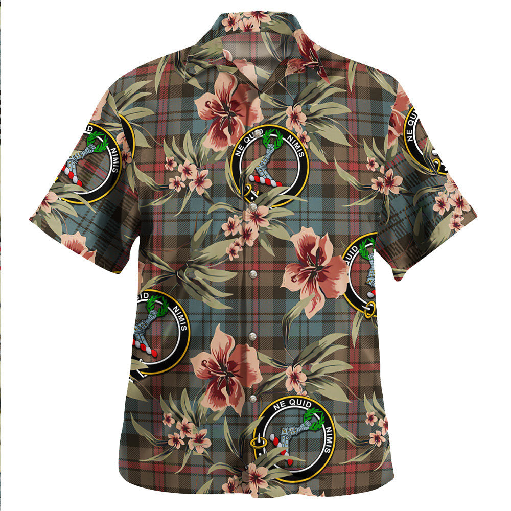 Clan MacKinlay Weathered Tartan Crest Badge Aloha Hawaiian Shirt Tropical Old Style WX54 MacKinlay Weathered Tartan Tartan Today