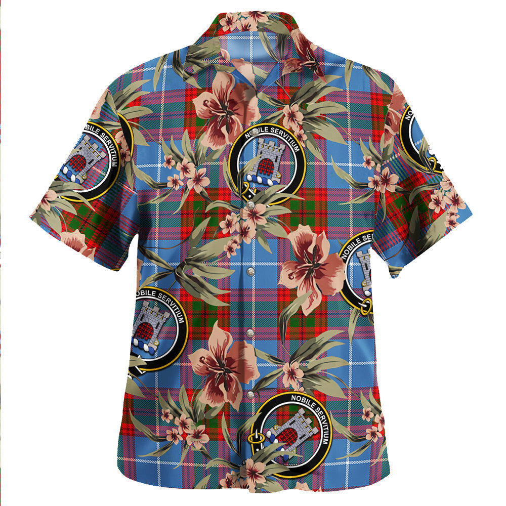 Clan Spalding Tartan Crest Badge Aloha Hawaiian Shirt Tropical Old Style KA49 Spalding Tartan Tartan Today