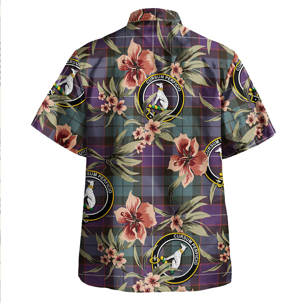 Clan Hunter Weathered Tartan Crest Badge Aloha Hawaiian Shirt Tropical Old Style PT53 Hunter Weathered Tartan Tartan Today