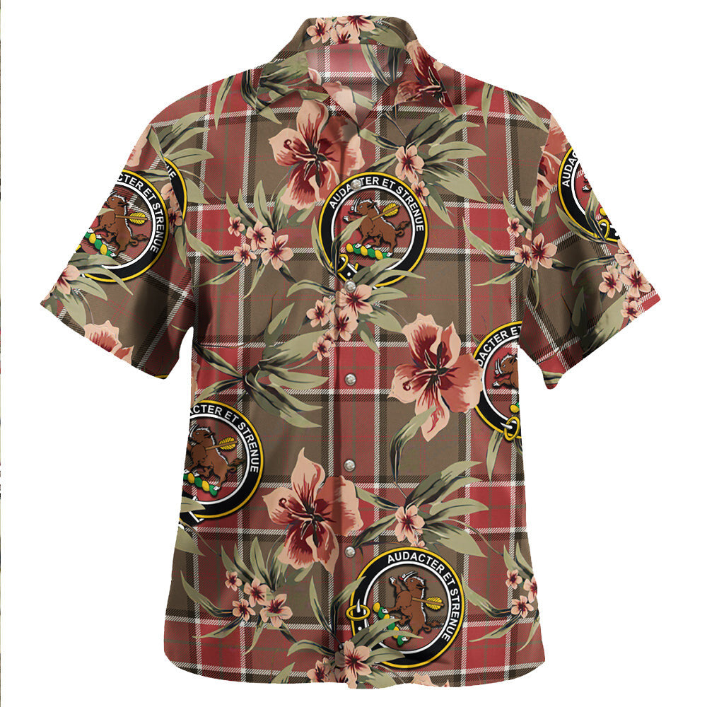 Clan Pollock Weathered Tartan Crest Badge Aloha Hawaiian Shirt Tropical Old Style KM70 Pollock Weathered Tartan Tartan Today