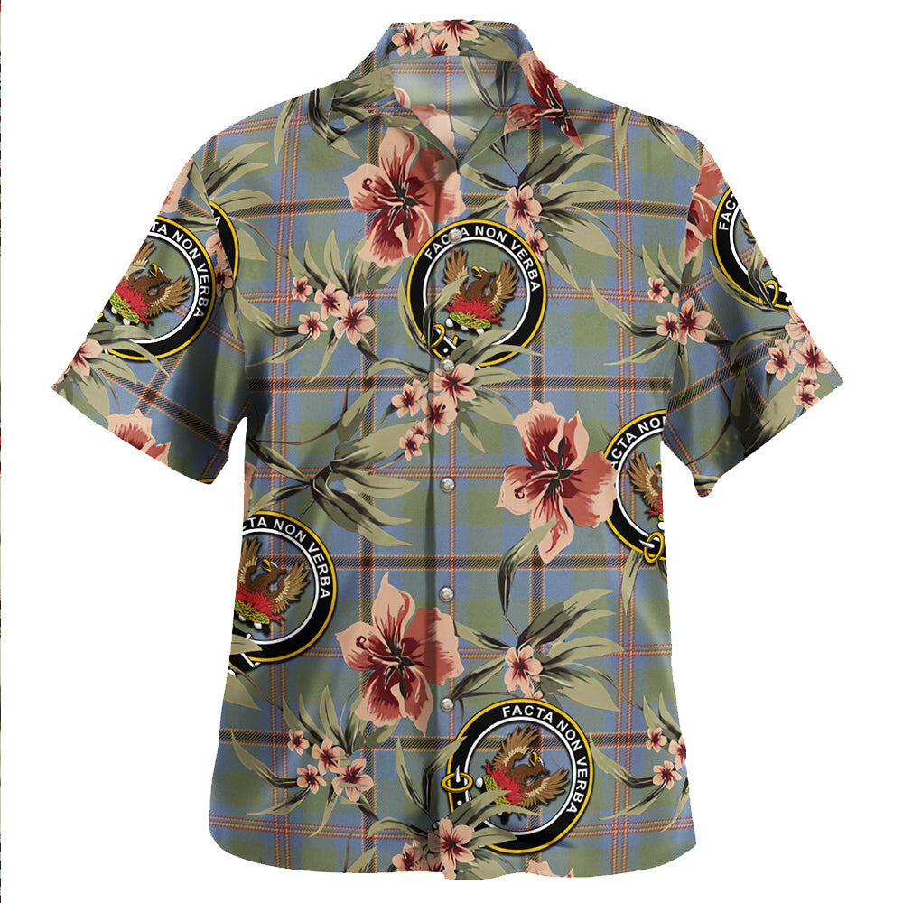 Clan Snodgrass Weathered Tartan Crest Badge Aloha Hawaiian Shirt Tropical Old Style SK47 Snodgrass Weathered Tartan Tartan Today