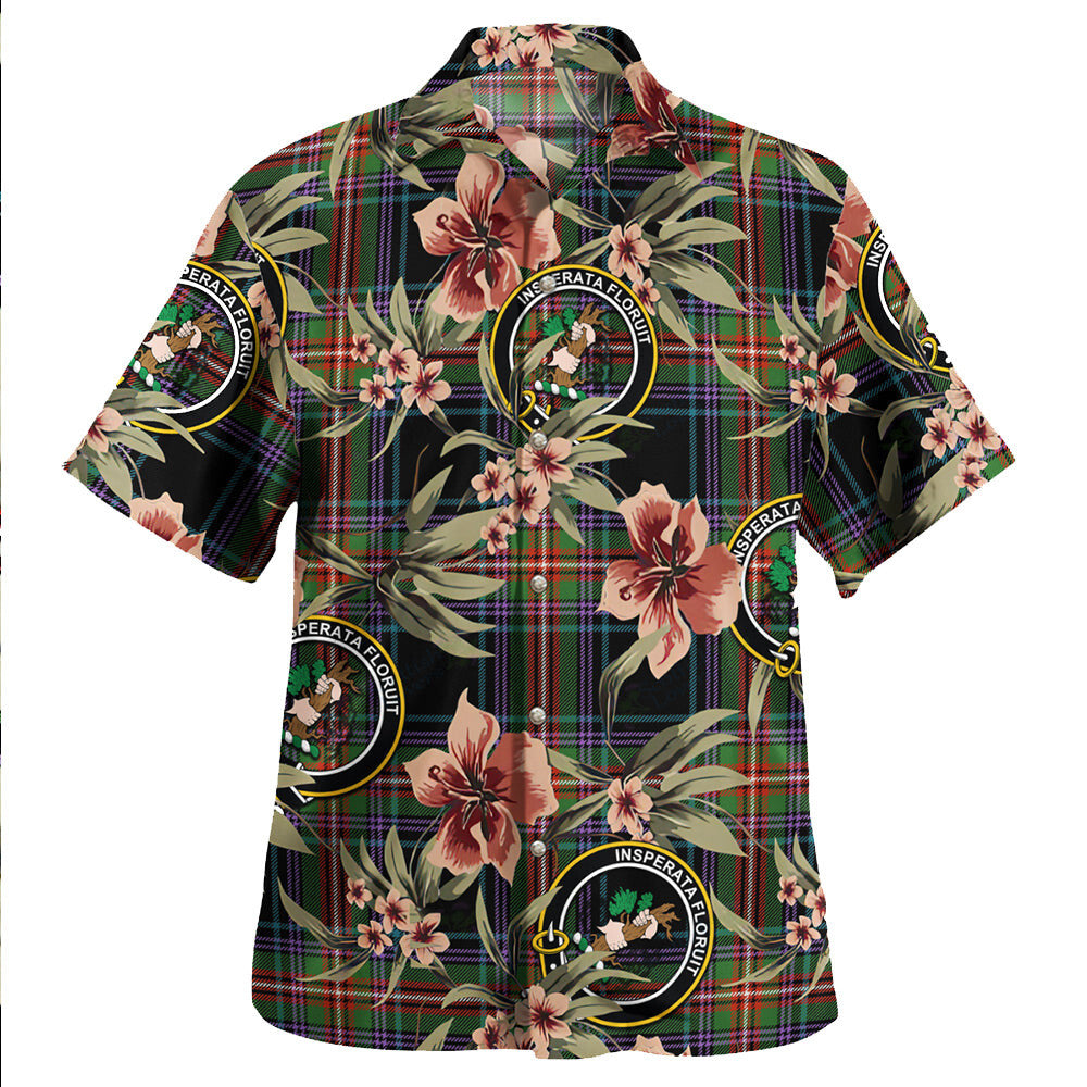Clan Watt (Wate) Ancient Tartan Crest Badge Aloha Hawaiian Shirt Tropical Old Style LG20 Watt (Wate) Ancient Tartan Tartan Today