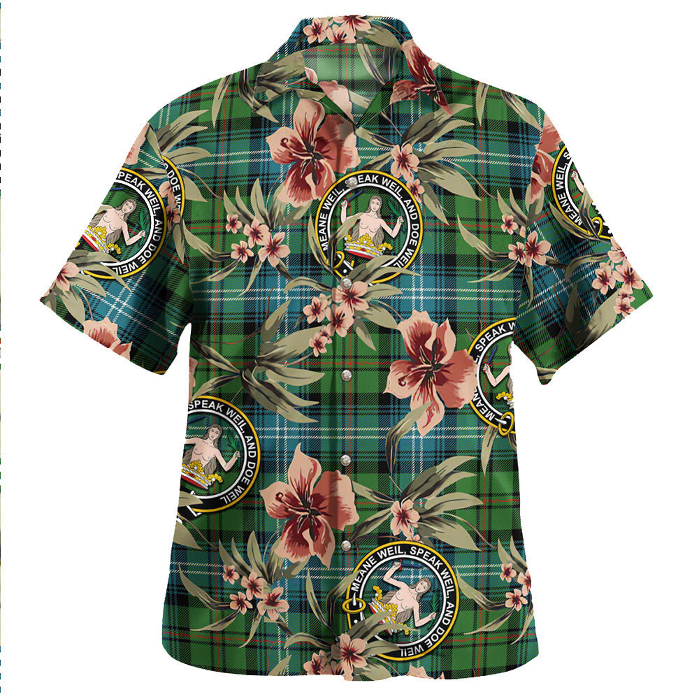 Clan Urquhart Ancient Tartan Crest Badge Aloha Hawaiian Shirt Tropical Old Style BU35 Urquhart Ancient Tartan Tartan Today