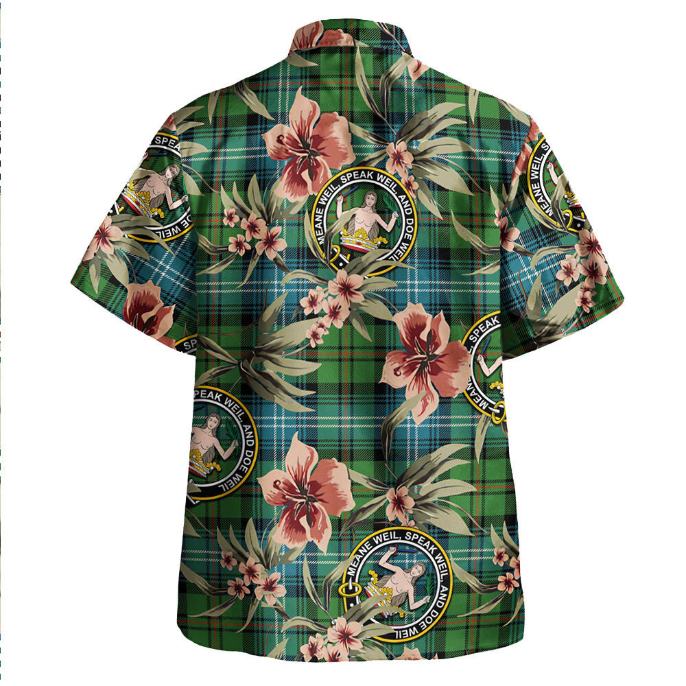 Clan Urquhart Ancient Tartan Crest Badge Aloha Hawaiian Shirt Tropical Old Style BU35 Urquhart Ancient Tartan Tartan Today