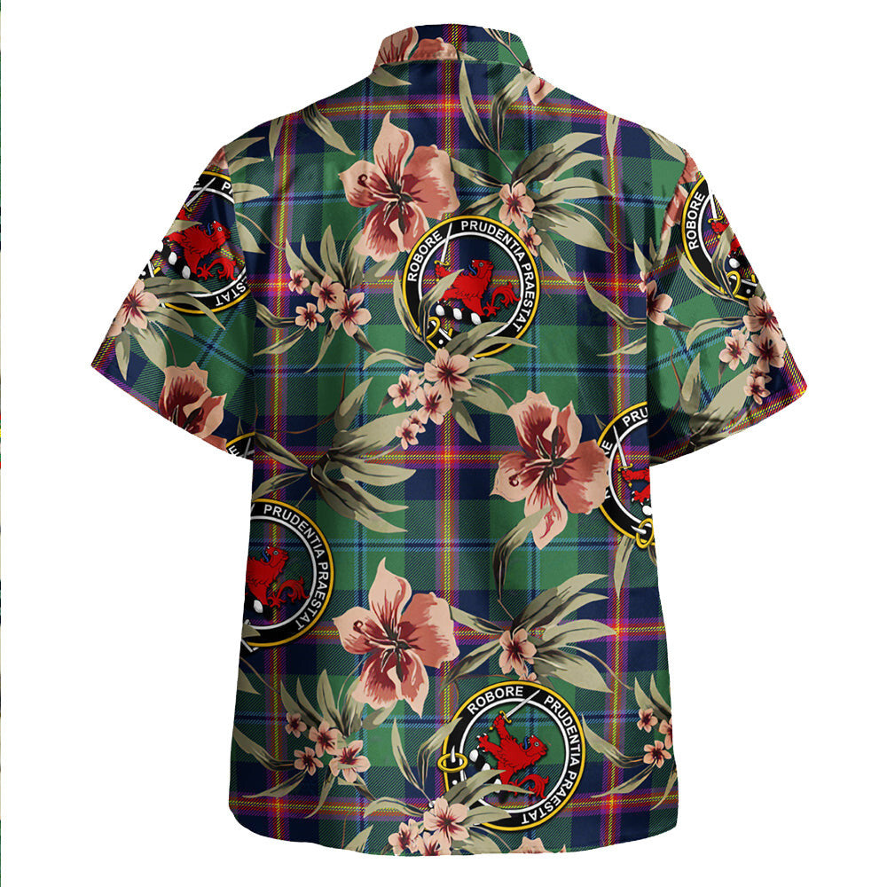 Clan Young Modern Tartan Crest Badge Aloha Hawaiian Shirt Tropical Old Style BX22 Young Modern Tartan Tartan Today