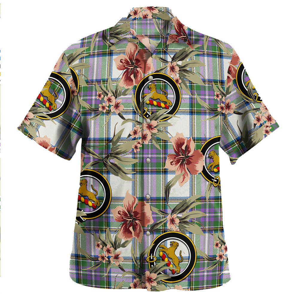 Clan Richards (Pritchard) Ancient Tartan Crest Badge Aloha Hawaiian Shirt Tropical Old Style DW22 Richards (Pritchard) Ancient Tartan Tartan Today