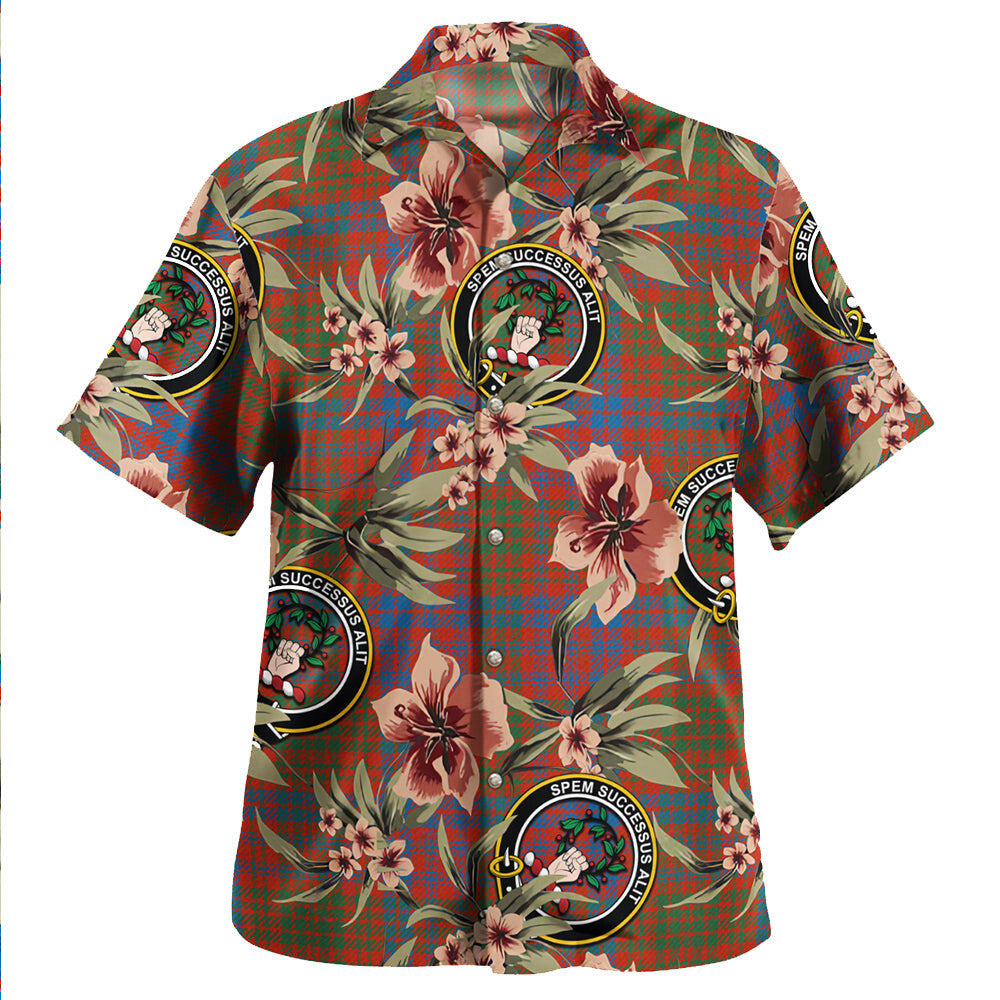 Clan Ross Ancient Tartan Crest Badge Aloha Hawaiian Shirt Tropical Old Style KO13 Ross Ancient Tartan Tartan Today
