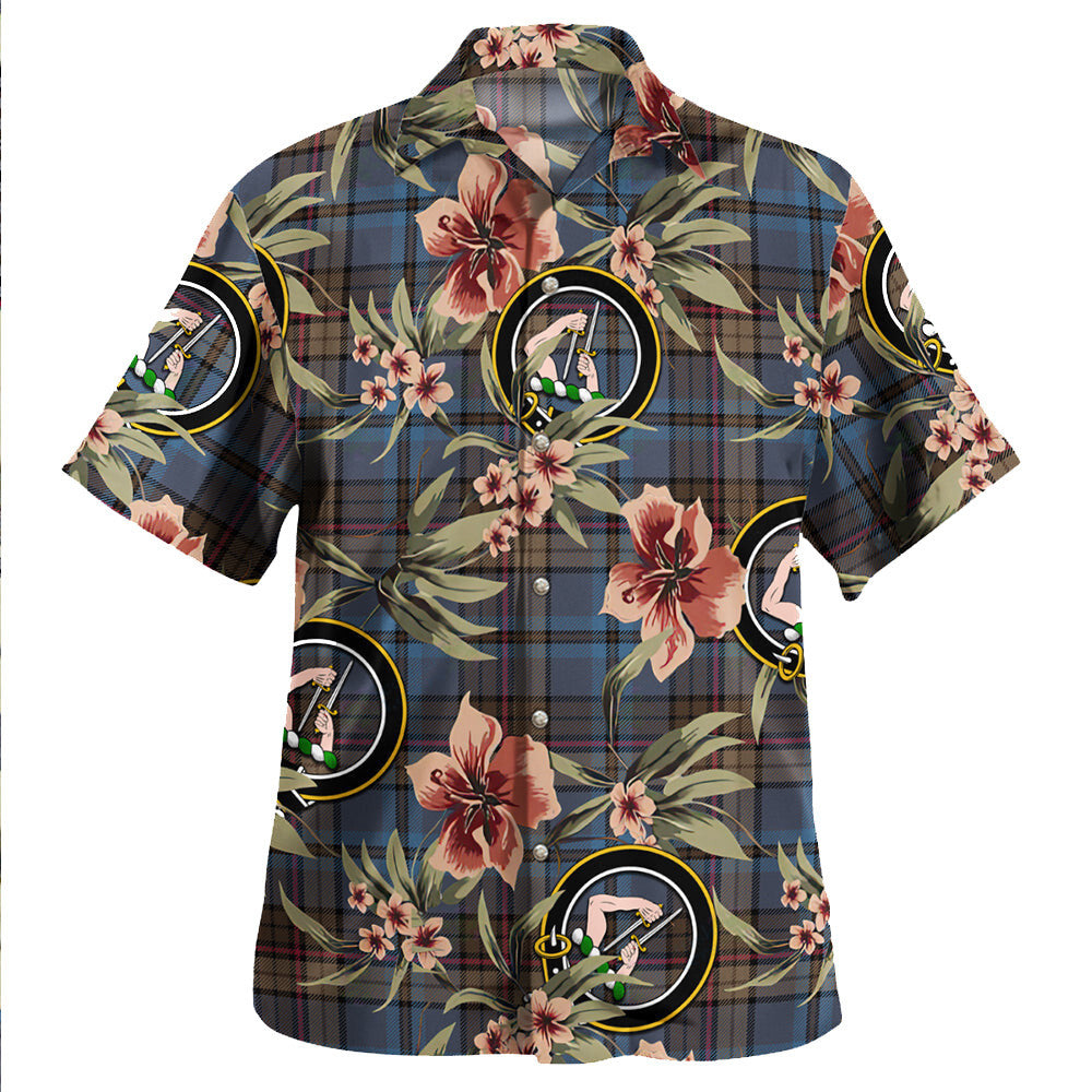 Clan Renton Modern Tartan Crest Badge Aloha Hawaiian Shirt Tropical Old Style IL18 Renton Modern Tartan Tartan Today