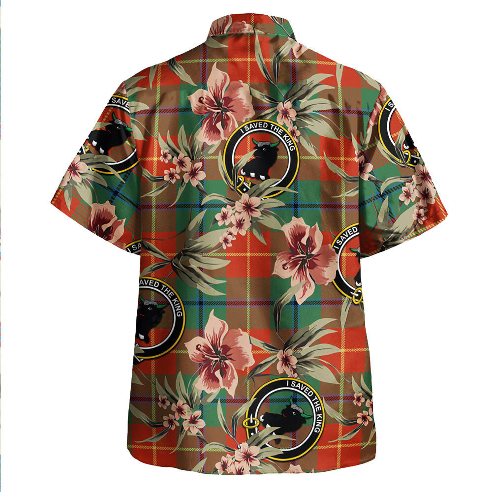 Clan Turnbull Dress Ancient Tartan Crest Badge Aloha Hawaiian Shirt Tropical Old Style WN14 Turnbull Dress Ancient Tartan Tartan Today