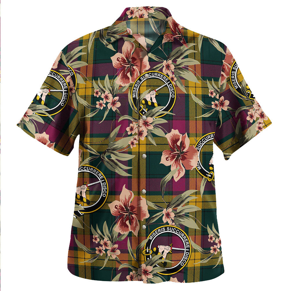 Clan MacMillan Modern Tartan Crest Badge Aloha Hawaiian Shirt Tropical Old Style VN88 MacMillan Modern Tartan Tartan Today