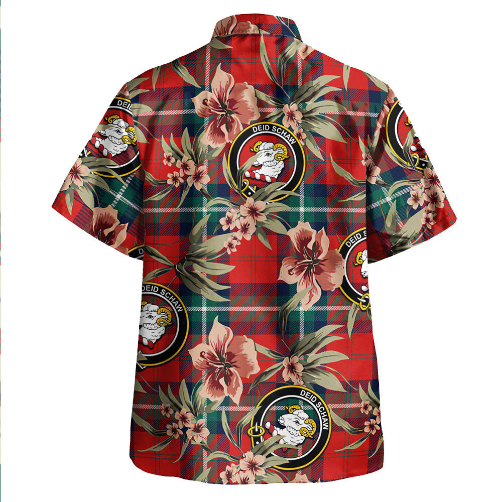 Clan Ruthven Modern Tartan Crest Badge Aloha Hawaiian Shirt Tropical Old Style KU37 Ruthven Modern Tartan Tartan Today