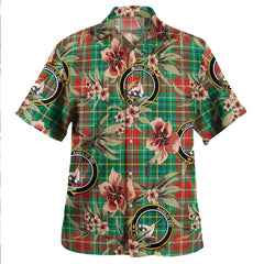 Clan Muirhead Modern Tartan Crest Badge Aloha Hawaiian Shirt Tropical Old Style VH61 Muirhead Modern Tartan Tartan Today