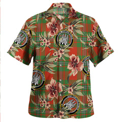Clan Strang Modern Tartan Crest Badge Aloha Hawaiian Shirt Tropical Old Style JD88 Strang Modern Tartan Tartan Today