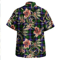 Clan Russell Modern Tartan Crest Badge Aloha Hawaiian Shirt Tropical Old Style VR37 Russell Modern Tartan Tartan Today