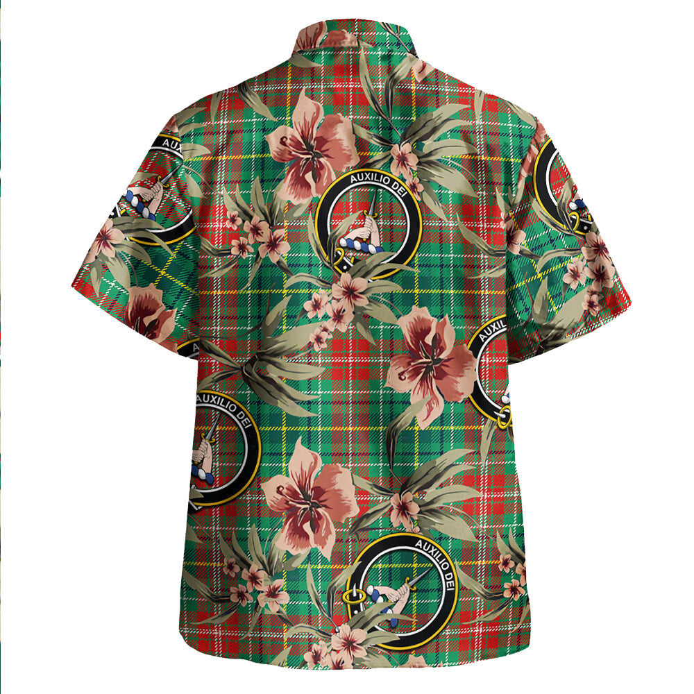 Clan Muirhead Modern Tartan Crest Badge Aloha Hawaiian Shirt Tropical Old Style VH61 Muirhead Modern Tartan Tartan Today