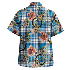 Clan Roberton Tartan Crest Badge Aloha Hawaiian Shirt Tropical Old Style ND81 Roberton Tartan Tartan Today