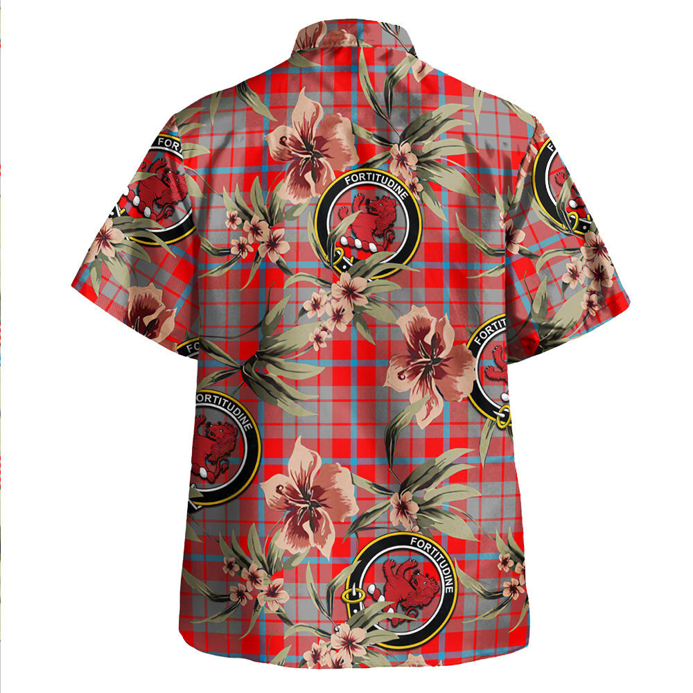 Clan Moubray Tartan Crest Badge Aloha Hawaiian Shirt Tropical Old Style HF41 Moubray Tartan Tartan Today