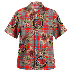 Clan Moubray Tartan Crest Badge Aloha Hawaiian Shirt Tropical Old Style HF41 Moubray Tartan Tartan Today