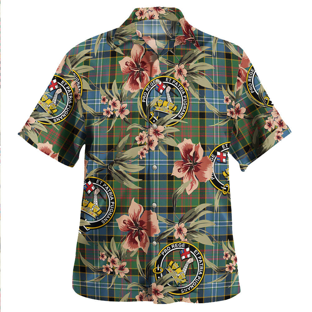 Clan Paisley Drennan (Drennan Drennan) Ancient Tartan Crest Badge Aloha Hawaiian Shirt Tropical Old Style PB40 Paisley Drennan (Drennan Drennan) Ancient Tartan Tartan Today