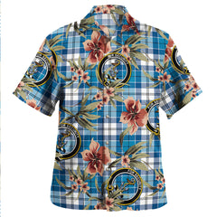 Clan Roberton Tartan Crest Badge Aloha Hawaiian Shirt Tropical Old Style ND81 Roberton Tartan Tartan Today