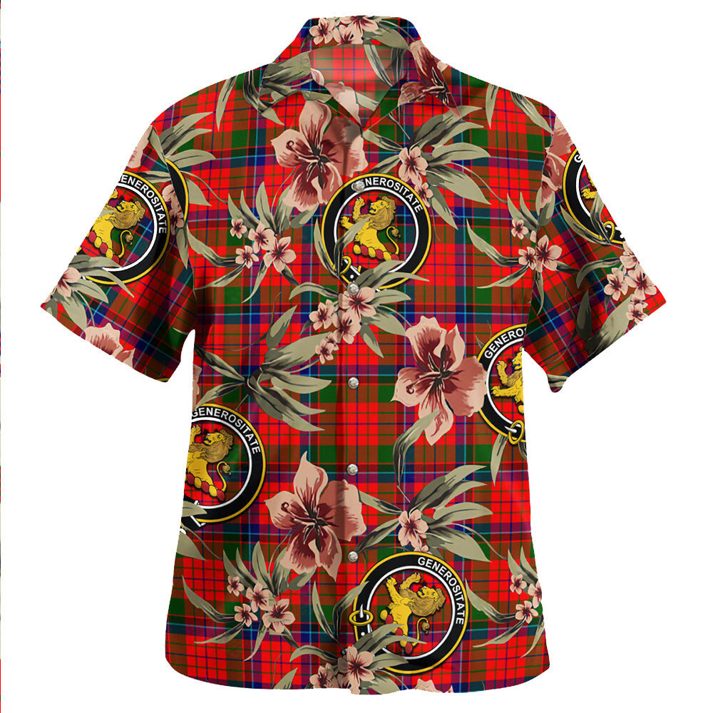 Clan Nicolson Modern Tartan Crest Badge Aloha Hawaiian Shirt Tropical Old Style YN67 Nicolson Modern Tartan Tartan Today
