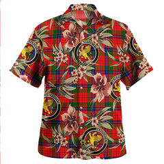 Clan Nicolson Modern Tartan Crest Badge Aloha Hawaiian Shirt Tropical Old Style YN67 Nicolson Modern Tartan Tartan Today