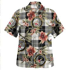 Erskine Blue Tartan Clan Crest Badge Aloha Hawaiian Shirt Tropical Old Style ZF64 Erskine Blue Tartan Tartan Today