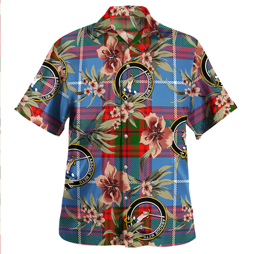 Clan Dalmahoy Tartan Crest Badge Aloha Hawaiian Shirt Tropical Old Style LL81 Dalmahoy Tartan Tartan Today