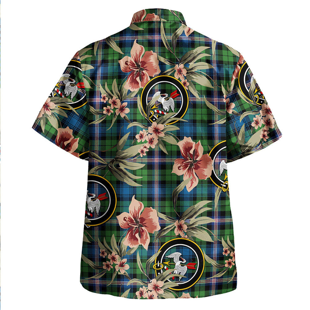 Clan Gammell Ancient Tartan Crest Badge Aloha Hawaiian Shirt Tropical Old Style YC37 Gammell Ancient Tartan Tartan Today