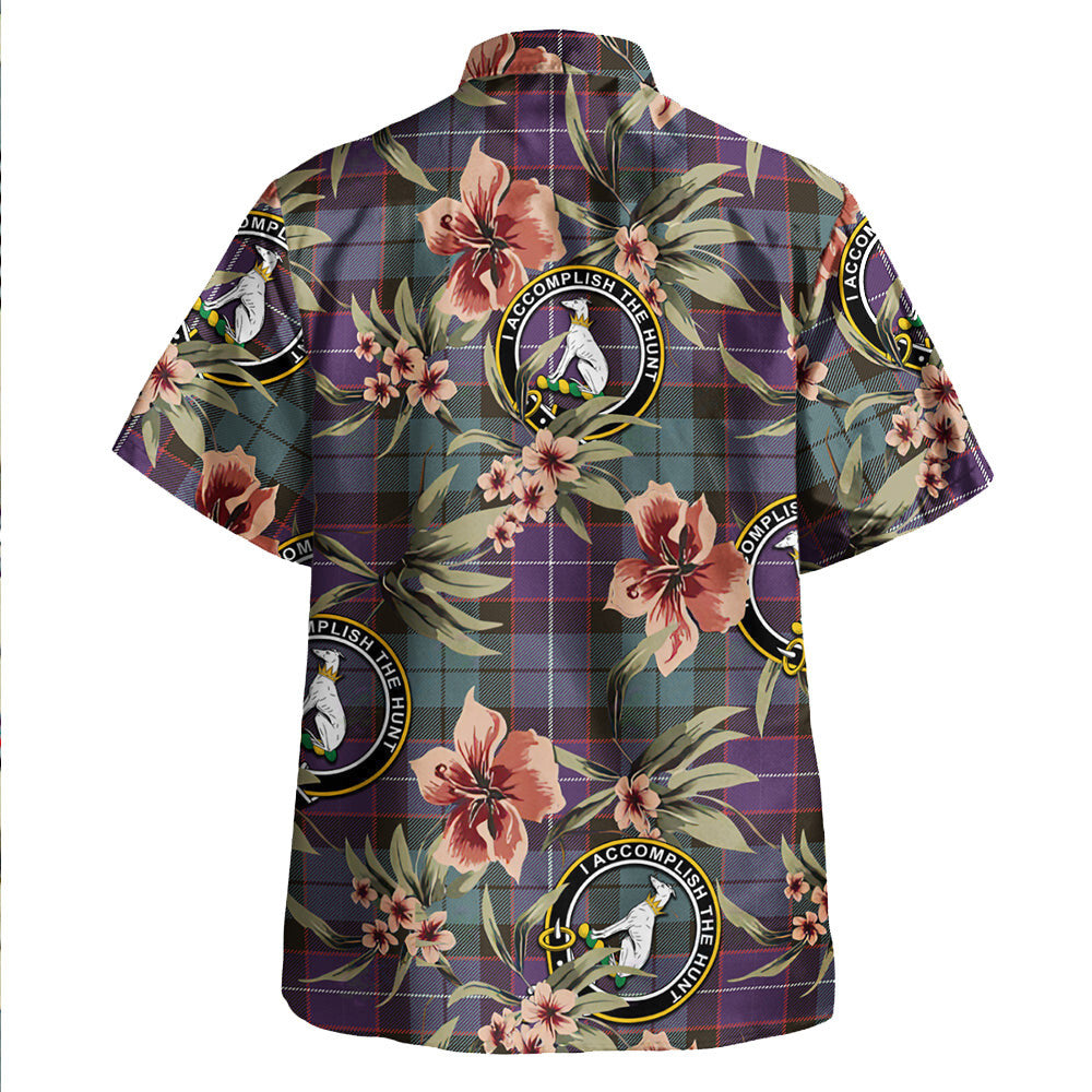 Clan Hunter (Michael) Weathered Tartan Crest Badge Aloha Hawaiian Shirt Tropical Old Style XT69 Hunter (Michael) Weathered Tartan Tartan Today
