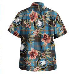 Clan Horsburgh Tartan Crest Badge Aloha Hawaiian Shirt Tropical Old Style KM10 Horsburgh Tartan Tartan Today