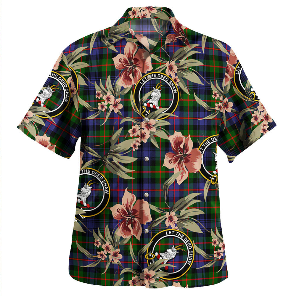Clan Fleming Tartan Crest Badge Aloha Hawaiian Shirt Tropical Old Style CQ93 Fleming Tartan Tartan Today