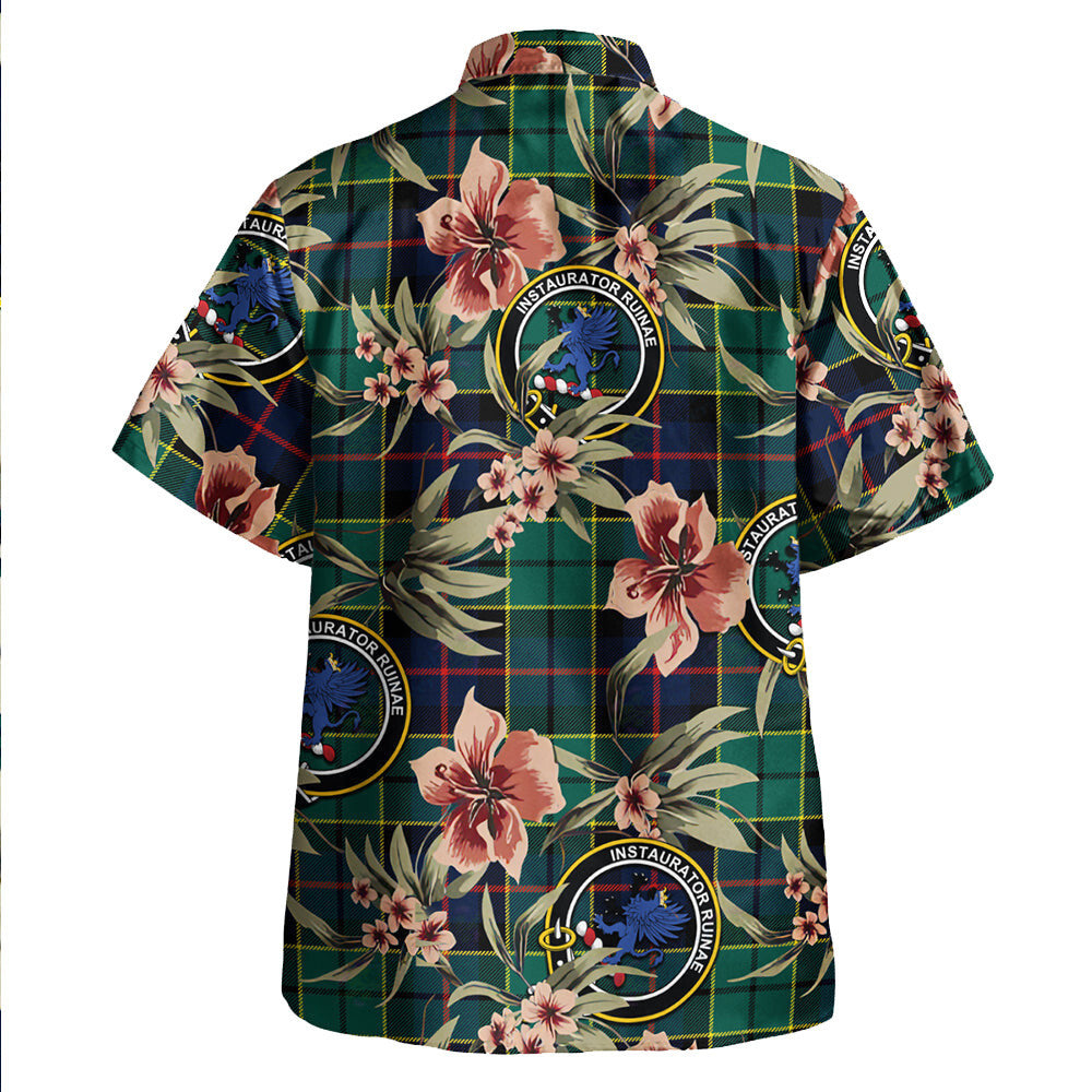 Forsyth Modern Tartan Clan Crest Badge Aloha Hawaiian Shirt Tropical Old Style SP28 Forsyth Modern Tartan Tartan Today