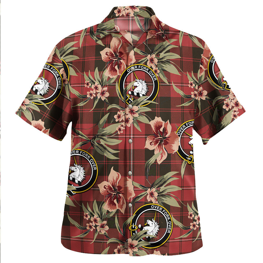 Clan Cunningham Weathered Tartan Crest Badge Aloha Hawaiian Shirt Tropical Old Style DT71 Cunningham Weathered Tartan Tartan Today