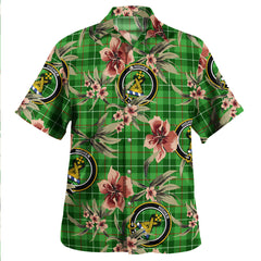 Clan Galloway District Tartan Crest Badge Aloha Hawaiian Shirt Tropical Old Style JK14 Galloway District Tartan Tartan Today