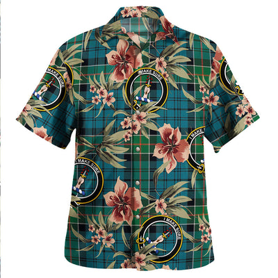 Clan Kirkpatrick Tartan Crest Badge Aloha Hawaiian Shirt Tropical Old Style