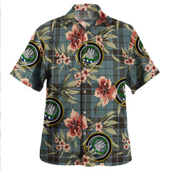 Clan Innes (Georgina) Tartan Crest Badge Aloha Hawaiian Shirt Tropical Old Style NO12 Innes (Georgina) Tartan Tartan Today