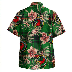 Clan Halkerston Tartan Crest Badge Aloha Hawaiian Shirt Tropical Old Style VC21 Halkerston Tartan Tartan Today