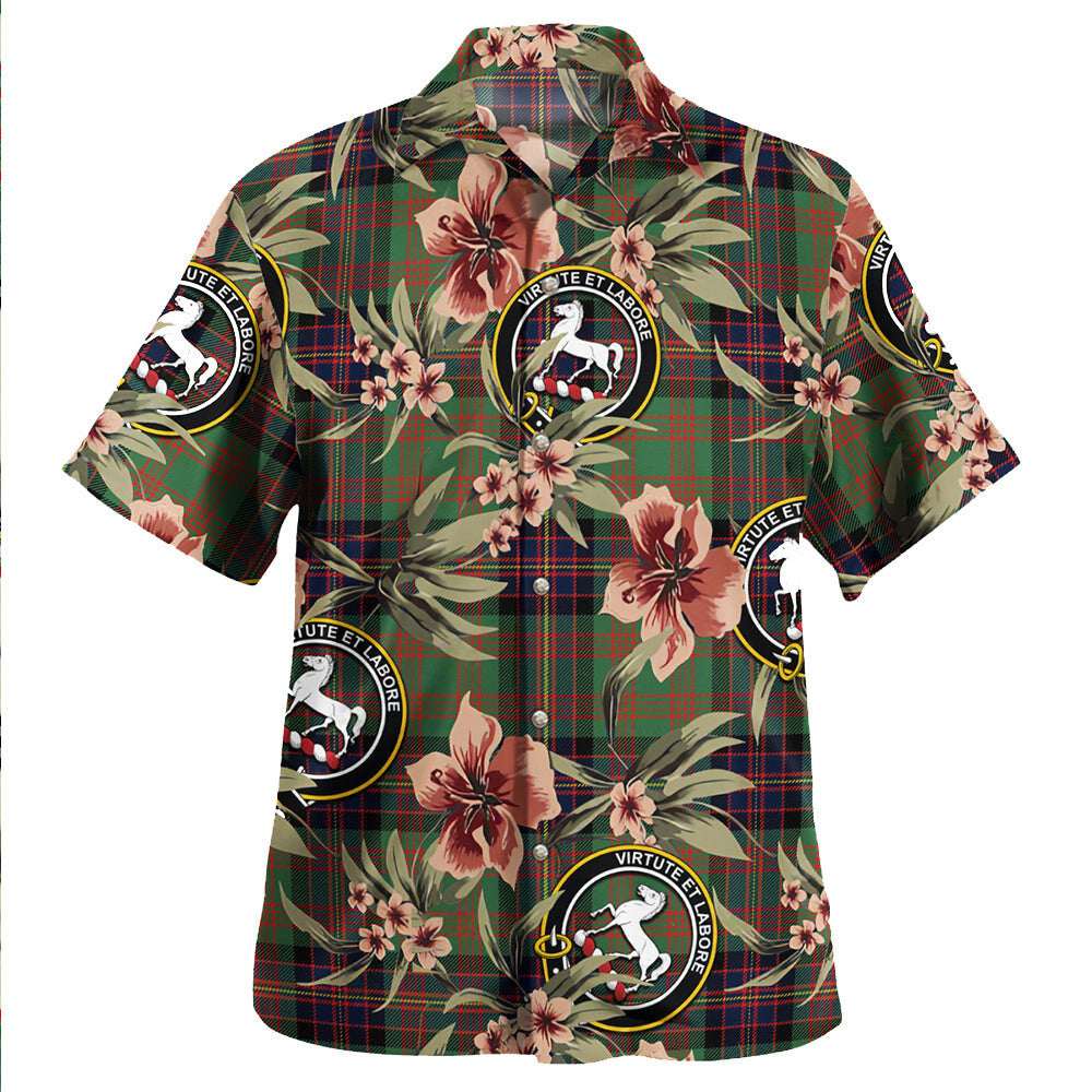 Clan Cochrane (Cochran) Modern Tartan Crest Badge Aloha Hawaiian Shirt Tropical Old Style OX45 Cochrane (Cochran) Modern Tartan Tartan Today