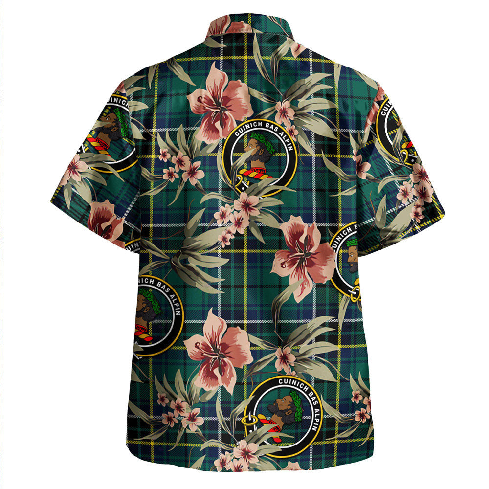 Clan MacAlpine Modern Tartan Crest Badge Aloha Hawaiian Shirt Tropical Old Style GC15 MacAlpine Modern Tartan Tartan Today