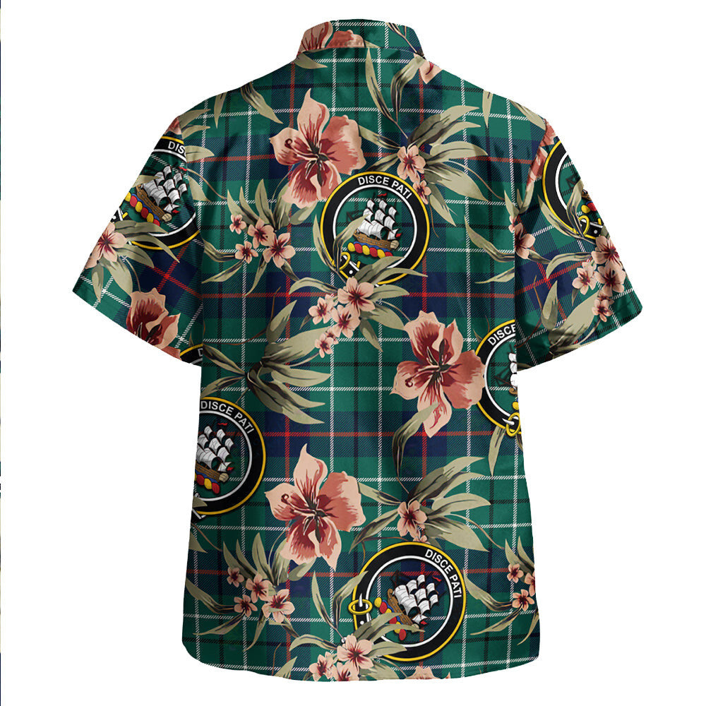 Clan Duncan Modern Tartan Crest Badge Aloha Hawaiian Shirt Tropical Old Style DF19 Duncan Modern Tartan Tartan Today