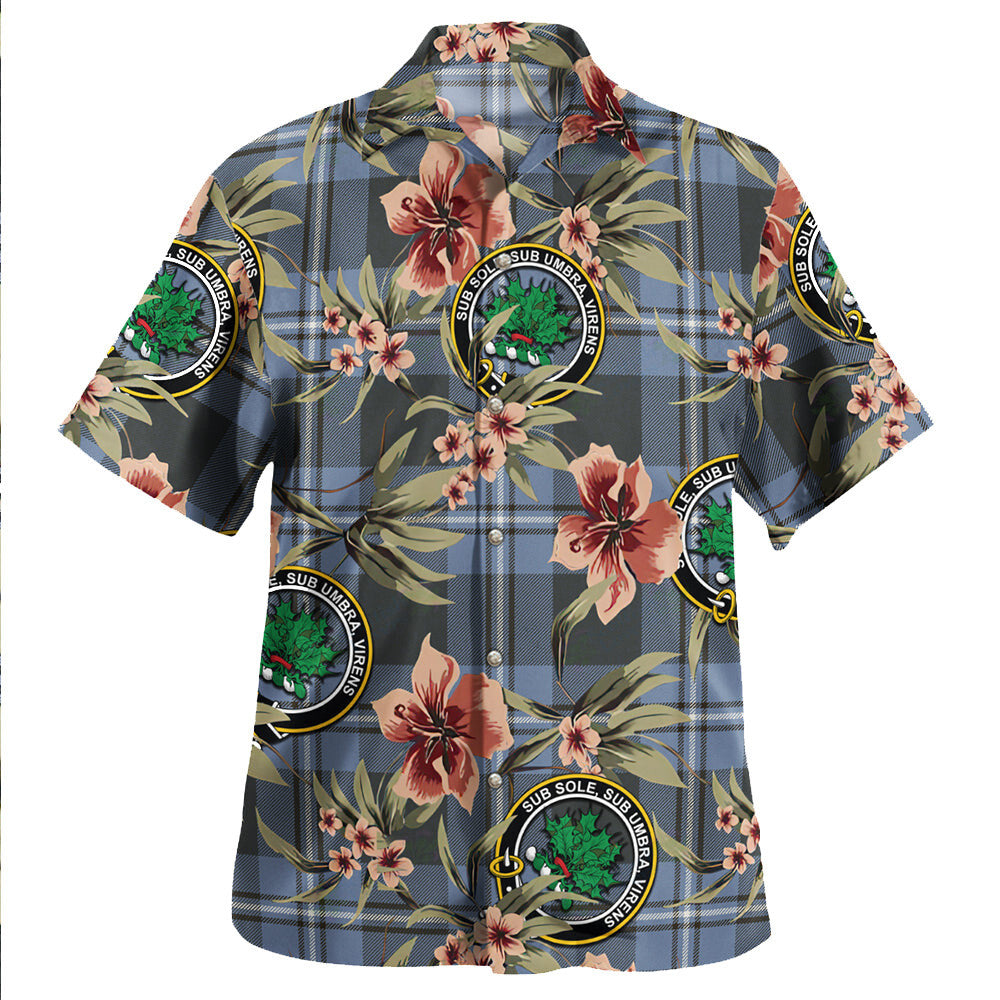 Clan Irvine Weathered Tartan Crest Badge Aloha Hawaiian Shirt Tropical Old Style EV32 Irvine Weathered Tartan Tartan Today
