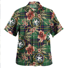 Clan Inglis Modern Tartan Crest Badge Aloha Hawaiian Shirt Tropical Old Style FW68 Inglis Modern Tartan Tartan Today