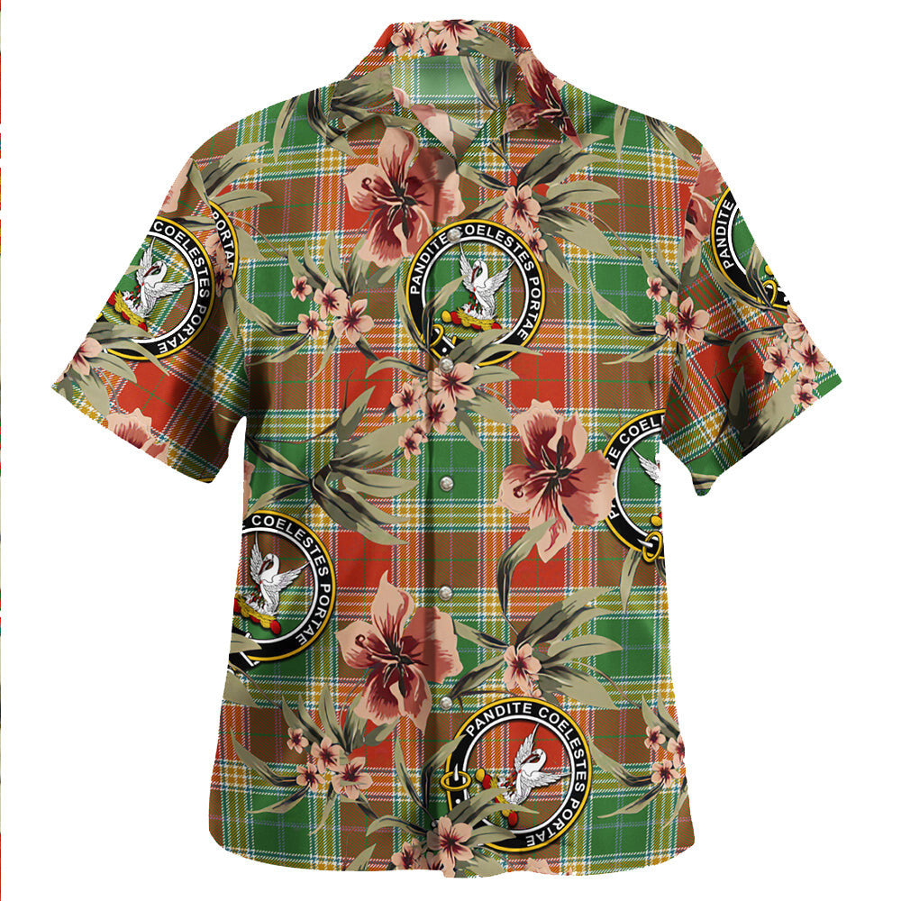 Gibson (Gibbs) Ancient Tartan Clan Crest Badge Aloha Hawaiian Shirt Tropical Old Style WU44 Gibson (Gibbs) Ancient Tartan Tartan Today