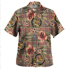 Clan Drummond of Strathallan Tartan Crest Badge Aloha Hawaiian Shirt Tropical Old Style WI44 Drummond of Strathallan Tartan Tartan Today