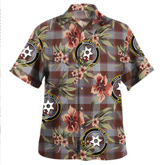 Clan Jardine of Castlemilk Modern Tartan Crest Badge Aloha Hawaiian Shirt Tropical Old Style MF61 Jardine of Castlemilk Modern Tartan Tartan Today