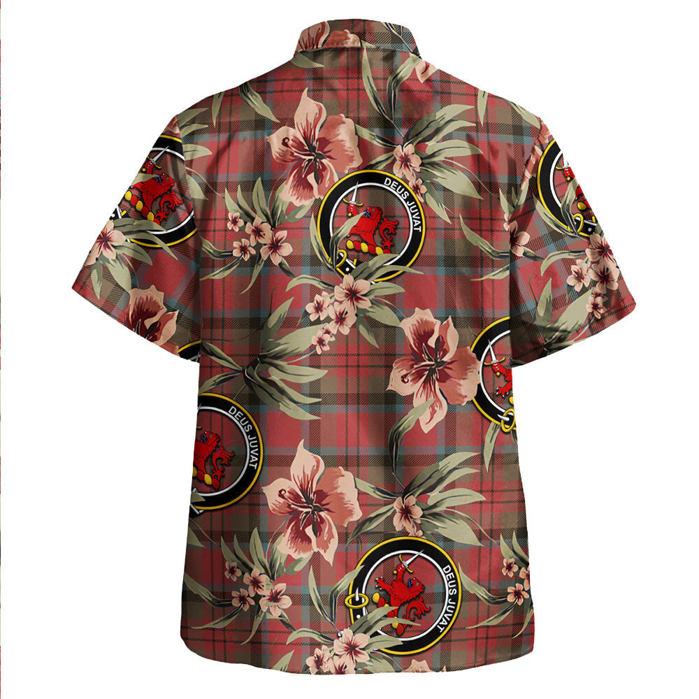 Clan MacDuff Weathered Tartan Crest Badge Aloha Hawaiian Shirt Tropical Old Style AE90 MacDuff Weathered Tartan Tartan Today
