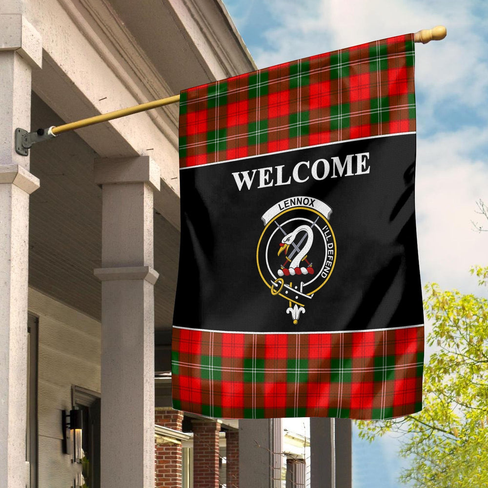 Clan Lennox Tartan Crest Black Garden Flag ZT56 Clan Lennox Tartan Today
